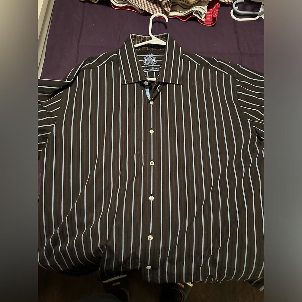 Pre-loved English Laundry Button Down Shirt Size 17.5x34/35